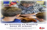 Re-homing ex-battery hens in school · UK eggs were produced this way; by 2015 caged production had dropped to 51%. n 2008 The ... coops get a full deep clean once a week, this includes