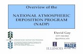 Overview of the NATIONAL ATMOSPHERIC DEPOSITION … · •The “Acid Rain” network ... DGay, 11/2/2006. NTN Sites 255 sites + 3 “precision”sites. Atmospheric Integrated Research