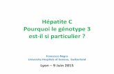 Hépatite C Pourquoi le génotype 3 est-il si particulier FINAL HCV... · Liver steatosis in post-LT hepatitis C and response to a-interferon Liver steatosis in a patient with recurrent