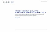 MSCI CORPORATE EVENTS METHODOLOGY...3 MSCI CORPORATE EVENTS METHODOLOGY | MAY 2020 2.4.2 Dutch auction offer 182.4.3 Results of partial tender offers and buyback offers 182.4.4 Split