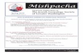 Mishpacha - JewishGen€¦ · David Laskin Program Flyer..... 13 May Program, part one ..... 14 May Program, part two. . . . . . . . . . . . . . . . . . . . . . 15 June Program .....
