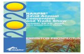 NARPM 2 32nd Annual Convention and Trade Show · PAGE 6 | 2020 ANNUAL CONVENTION & TRADE SHOW | EXHIBITOR PROSPECTUS SourceOne is the decorator for the Trade Show. You can contact