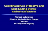 Coordinated Use of ReoPro and Drug Eluting Stents · 6.9 1 NEJM1994; 330:956 -61 2 1997; 336:1689 96 3Lancet 1998; 352:87 92 0 16 12 8 4 0 0 30 Bolus Bolus + Infusion Placebo p =
