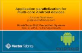 Application parallelization for multi-core Android devicesjos.vaneijndhoven.net/publications/BitsChips-20121108.pdf · Presentation index Introduction Multi-threaded concurrency: