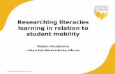 Researching literacies learning in relation to student ...€¦ · Researching student mobility •Initial interest in farm workers children •Pedagogy •Research locations: several