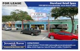FOR LEASE Storefront Retail Space...FOR LEASE $30.00/sf NNN Storefront Retail Space 2009 NE Jensen Beach Blvd. Jensen Beach FL 34957 Listing Contact: Joshua Johnson | 772-631-5805
