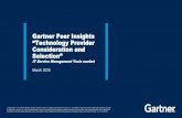 Gartner Peer Insights “Technology Provider Consideration ......This presentation, including all supporting materials, ... Magic Quadrant At scale Voice of the Customer At scale +