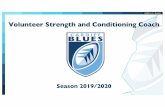 Volunteer Strength and Conditioning Coach · CARDIFFBLUES-2015/2016 Opportunity To contribute directly to the physical development of rugby players in line with the Cardiff Blues