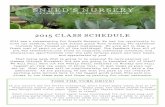 2015 CLASS SCHEDULEfiles.ctctcdn.com/21efd212101/0c2f3b2b-a0a5-4ff2-a11f...Certified Wildlife Habitat at Home: Learn how to turn your backyard into a mini sanctuary for birds, butterflies,