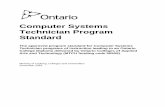 Computer Systems Technician Program Standard (50505) · 2019-06-17 · Computer Systems Technician (Ontario College Diploma) Vocational Learning Outcomes (VLOs) 1 to 8 are common