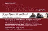 executive masterclass · A 1-day Motivational Stress Management Masterclass Delivered in person by Carole Spiers - World Authority on Executive Stress. Gulf News Columnist. BBC Guest-Broadcaster.