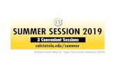 10-Week Session (May 28 August 10) courses schedule as …Summer Session - 05/28/19-08/10/19 Courses Subject to Change - Please check GET April 5, 2019 Subj Cat Sect Class Nbr Title