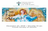 December 23, 2018 | Worship 10 am Fourth Sunday of Advent · 2019-01-04 · Myles Ellis, Director of Music Althea Wright, Accompanist Chelsea Howard, ... Dr. Gershom Thompson Sylvia
