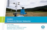 CSIRO Sensors & Sensor Networks - OECD · 2016-03-29 · producing ontologies that define the capabilities of sensors & sensor networks, & to develop semantic annotations of a key