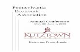 Pennsylvania Economic Association 2019 Conference Program.pdf · Pennsylvania Economic Association 2019 Conference 5 Acknowledgments Dr. Kenneth Hawkinson, President, Kutztown University
