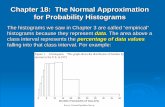 Chapter 18: The Normal Approximation for Probability ...math.usu.edu/adele/s1040/Slides/Chapter 18.pdfThe histograms we saw in Chapter 3 are called “empirical” histograms because