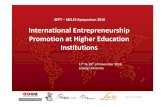 International Entrepreneurship Promotion at Higher Education … · 2018-11-05 · sept.uni‐leipzig.de Day 2: Friday, 18th November 2016 1. “Erasmus+, Managementof anEuropean