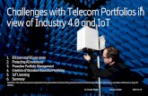 Challenges with TelecomPortfoliosin view of Industry4.0 ... · 5G Industry 4.0 Lab Industry 4.0 at Ericsson Daimler / Mercedes Benz Smart Factory with Telefonica Volvo Trucks 5GEM