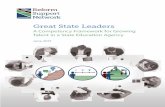Great State Leaders - U.S. Department of Education · designing and delivering high-quality professional development; being able to ... when delivering oral presentations • Provides