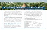 Negotiating a Fair Cash Lease Rate in Texas...when negotiating lease agreements to have reliable resources to find information regarding average lease rates. Word of Mouth The best