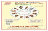 NAVBHARAT ENGINEERSnavbharatengineers.com/pdf/HELISOLID (Threaded Inserts).pdf1. Automabiles industries, Diesel engines, printing machine. 2. Machines tools, radiators, gear and flange