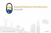 Regional Meeting on Homelessness meeting on...Mental Health Services Act & the Homelessness Action Plan 3-year Homelessness Action Plan includes $68M in MHSA funding −In the current