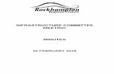 INFRASTRUCTURE COMMITTEE MEETING MINUTES · infrastructure committee minutes 26 february 2019 page (1) report of the infrastructure committee meeting held at council chambers, 232