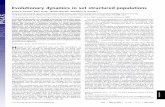Evolutionary dynamics in set structured populationsantal/Mypapers/set09.pdfEvolutionary dynamics in set structured populations Corina E. Tarnitaa, Tibor Antala, Hisashi Ohtsukib, and