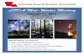 Louisiana Funeral Directors Association LFDA 4Q Newsletter.pdf · Paragon Casino Resort in Marksville, Louisiana in 2011. It is clear that the strength of our association is our membership.