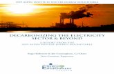 DECARBONIZING THE ELECTRICITY SECTOR & BEYOND€¦ · be effectively electrified; and (5) use carbon capture, utilization, and storage (CCUS) and carbon dioxide removal (CDR) for