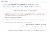 Form 990-PF: Meeting IRS Demands for Fiscal, Grant and ...media.straffordpub.com/products/form-990-pf...Jul 25, 2017  · Form 990-PF Amanda M. Adams, CPA, Managing Director Cherry