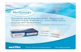 Protein and Particulate Removal That’s Fast, Painless, and Effective · Resprep® PPT3 96-Well Plates Sales Sheet Author: Restek Corporation Subject: Protein and particulate removal