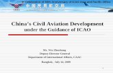 China’s Civil Aviation Development · 2012-07-24 · 6 In Celebration of 60th Anniversary of ICAO Asia and Pacific Office ¾From 1978 to 2008, China’s average GDP growth was 9.6%.