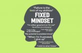 Growth Mindset - West Borough Primary School · Mindset Step 2: Realise Hard Work is Key Fixed Mindset Learning should come naturally. “When I have to work really hard in a subject,