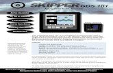 GDS 101 · 2020-02-07 · GDS 101 Navigation Echo Sounder The SKIPPER GDS 101 is a navigation echosounder with a large, high resolution colour LCD display. The echo-sounder graphics