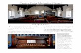 Croit-e-Caley Methodist Chapel - Culture Vannin · 2016-06-02 · Croit-e-Caley Methodist Chapel Gt: 8,8,8,4,4 Ped: 16. swell-box top and allowed the longest few notes to pass through!