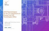 2018 Patent Analysis for the U.S. Department of Energy Fuel Cell … · 2019-11-04 · 2018 Patent Analysis for the U.S. Department of Energy Fuel Cell Technologies Office. Prepared