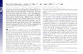 Spontaneous knotting of an agitated stringdes.physics.ucsd.edu/DSmithKnotting.pdf · 2013-11-15 · Spontaneous knotting of an agitated string Dorian M. Raymer* and Douglas E. Smith*