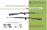 M1 Manual ENG FEBRUARY2016rev - Chiappa Firearms · 5. Store the gun in a clean, dry and airy place after use to avoid rust in mechanical parts that may cause serious problems in
