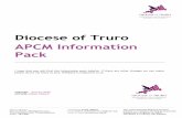 Diocese of Truro APCM Information Pack · third retiring and being elected each year. The APCM may decide that representatives will hold office for one year only; but any such decision