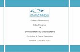 B.Sc. Program In ENVIRONMENTAL ENGINEERING...Sha'ban 1431H College of Engineering – Environmental Engineering BSc Program July 2013G 3 Table 1: Environmental Engineering B.Sc. Curriculum