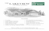 THE LAKEVIEW - Citation Homes, Inc€¦ · THE LAKEVIEW 9’ Ceilings Granite Kitchen Countertops $3500 Appliance Allowance $2000 Lighting Allowance Finished Interior Garage Staggered