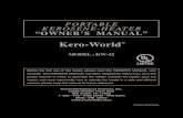 PORTABLE KEROSENE-HEATER “OWNER’S MANUAL” · 2014-02-06 · MODEL : KW-12 World Marketing of America, Inc. 12256 William Penn Hwy Mill Creek, PA 17060 1- 800 - 776 - 9425 (9AM