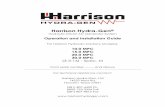 Harrison Hydra-Gen 10 - 30 KW MPC Spec M Manual, 3-3-16 · Min / Max Shaft Speed (10-20 KW MPC) 900 / 3000 RPM † (30 KW MPC) 1150 / 3000 RPM † Displacement 80 CC Min / Max Temperature-4