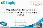 Opportunities for Africa in Carbon Capture and Storage (CCS)cop22.co2geonet.com/media/6837/1-tim_dixon_welcome... · • Offshore storage opportunities, CSLF and CTCN - Katherine