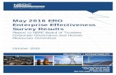 May 2016 ERO Enterprise Effectiveness Survey … Effectiveness...May 2016 surveys. However, the results provided in this report relate to the May 2016 survey. The ERO Enterprise wishes