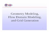 Geometry Modeling, Flow Domain Modeling, and Grid Generation · 3. Generating a grid for the CFD analysis Geometry modeling, flow domain modeling, and grid generation are often the