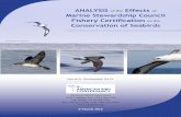 ANALYSIS of the Effects Marine Stewardship Council · reviewed and analyzed the Marine Stewardship Council’s (MSC) fishery certification process, with special regard to seabird
