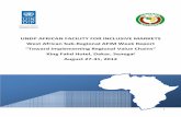 West Africa Sub-Regional AFIM Week Report · 2020-03-04 · 1.3 Presentation by Project Promoters ... 5.1.13 UNDP Ivory Coast ... des Professionnelles de l’Aero-Alimentaires, Union