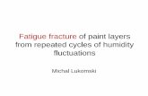 Fatigue fracture of paint layers from repeated cycles …ncbratas/oslo/LukomskiOslo2010.pdfconditioned for 24h at 80% RH, T=200C Measuring conditions: T = 200C RH = 20% Shrinkage on